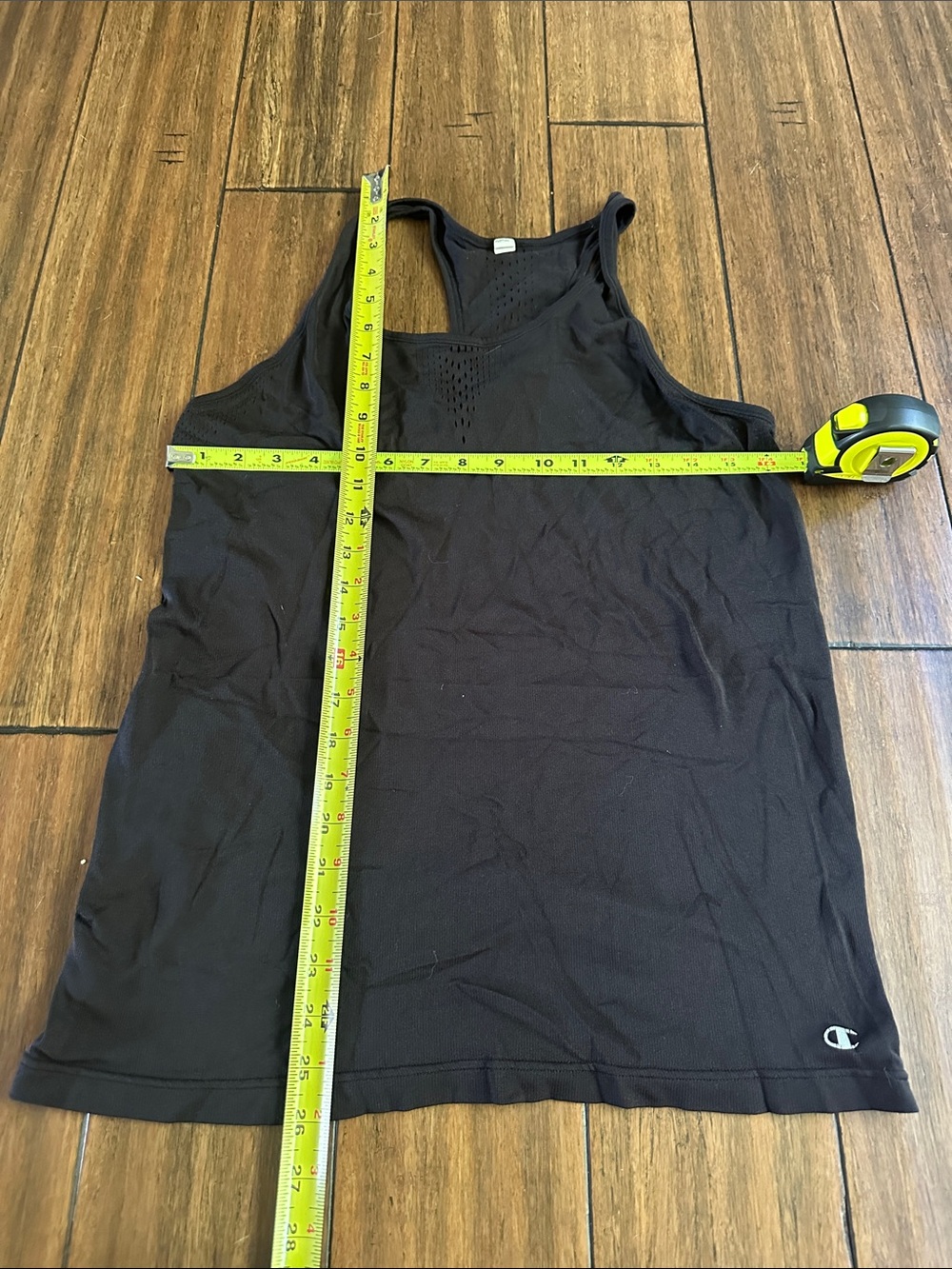 Champion Black Women's Athletic Tank with Small Logo